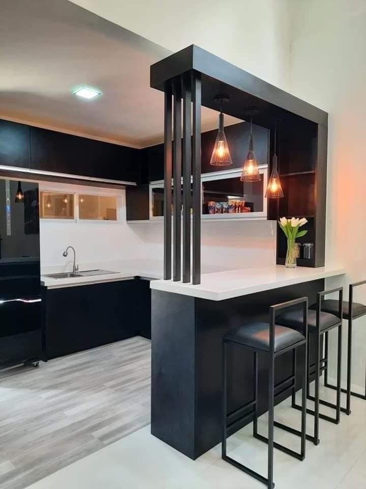 Cuisine noire moderne